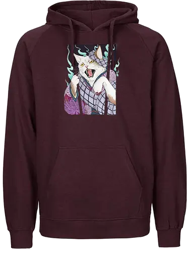 Bakeneko - cat, neko, samurai, yokai - Fairtrade Hoodie