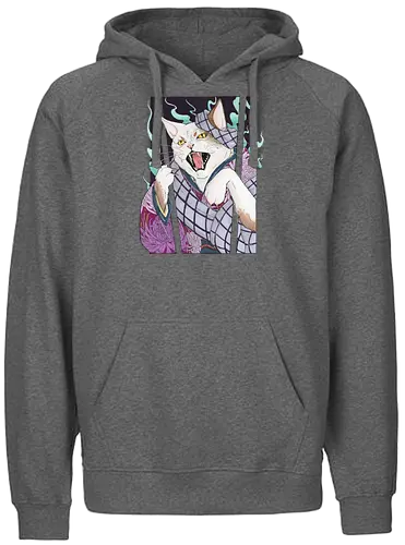 Bakeneko - cat, neko, samurai, yokai - Fairtrade Hoodie