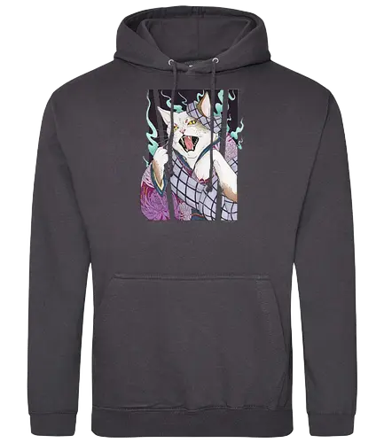 Bakeneko - cat, neko, samurai, yokai - Standard Hoodie