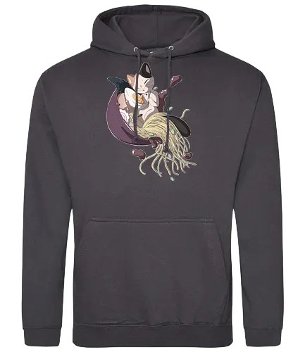 Ramen Kitty - ramen, noodle, nudel, katze, cat, neko, kitty, noodle soup, japan, food, essen, nippon - Standard Hoodie