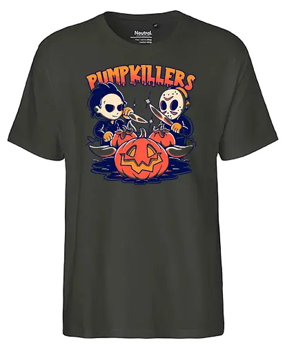 Pumpkillers - pumpkin, kürbis, jack-o-lantern, halloween - Fairtrade T-Shirt