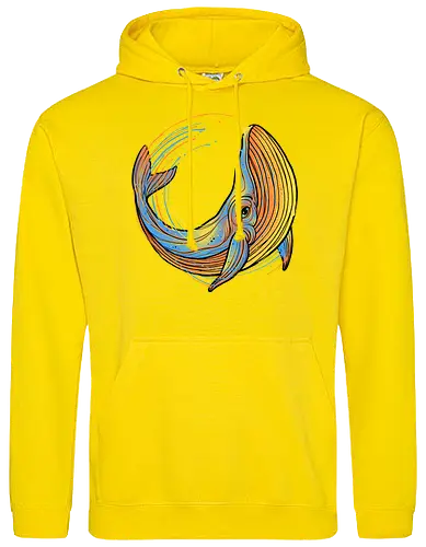 A colorful swim