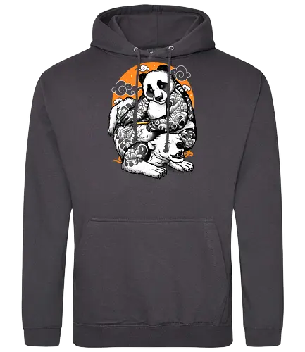 With pain comes strength - tattoo, panda, bär, eisbär, Ice Br, br - Standard Hoodie