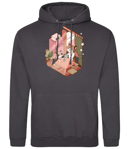 Kitties T Time - cat, katze, cute, neko, tee, t - Standard Hoodie