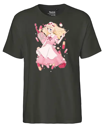 Kawaii Nurse - nurse, pflege, medizin, medicine - Fairtrade T-Shirt