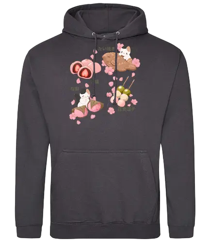 Spring Treats - japan, spring, daifuku, mochi, dango, taiyaki - Standard Hoodie