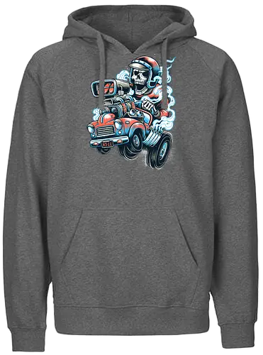 Ride or Die - skull, sensenmann, fun, racing, death, reaper - Fairtrade Hoodie