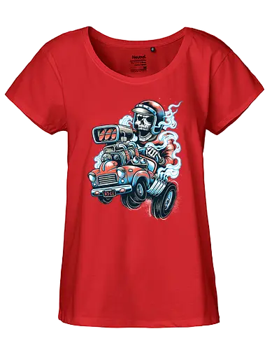 Ride or Die - skull, sensenmann, fun, racing, death, reaper - Fairtrade Girl Shirt