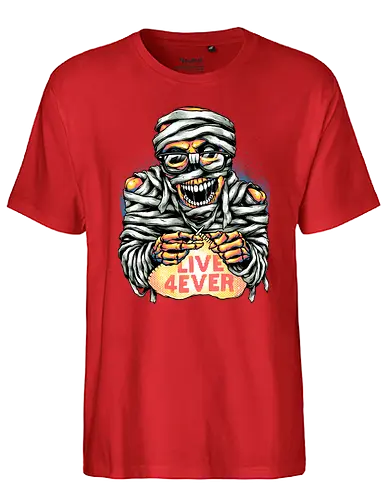Knitt’n like a vill’n - Grandma, stricken, oma, mumie, mummy, death - Fairtrade T-Shirt