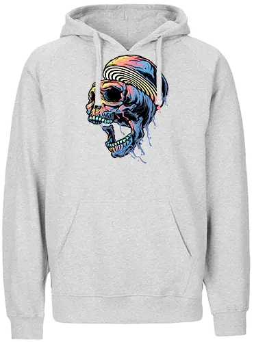 Let it Drip - skull, colors, colorful, bunt - Fairtrade Hoodie
