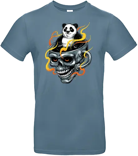 Hothd - panda, kaffee, coffee, skull, schädel - Standard T-Shirt