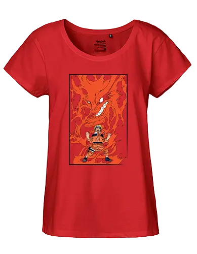 Fox Demon - anime, manga, fox, demon, fox demon, shipuuden - Fairtrade Girl Shirt