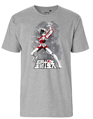 Pegasus - saint seiya, manga, anime, seiya, knights of the zodiac, saint, zodiac, ikki, hyoga, pegasus, cavaleiro, cavaleiros - Fairtrade T-Shirt