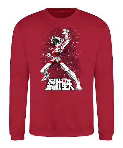 Pegasus - saint seiya, manga, anime, seiya, knights of the zodiac, saint, zodiac, ikki, hyoga, pegasus, cavaleiro, cavaleiros - Sweatshirt