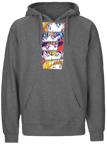 Sailor Scouts - anime, sailor, moon, Saturn, mars, manga - Fairtrade Hoodie