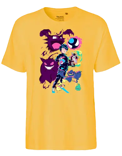 PokeMob - pocket, monster, trainer, ghost, Mob Psycho, geist - Fairtrade T-Shirt