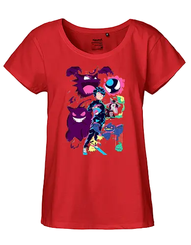 PokeMob - pocket, monster, trainer, ghost, Mob Psycho, geist - Fairtrade Girl Shirt