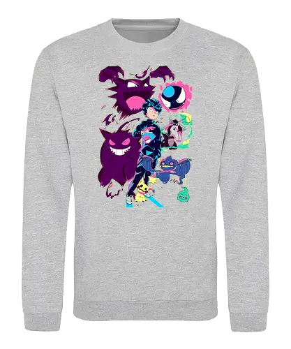 PokeMob - pocket, monster, trainer, ghost, Mob Psycho, geist - Sweatshirt