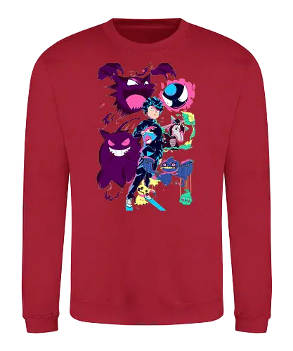 PokeMob - pocket, monster, trainer, ghost, Mob Psycho, geist - Sweatshirt