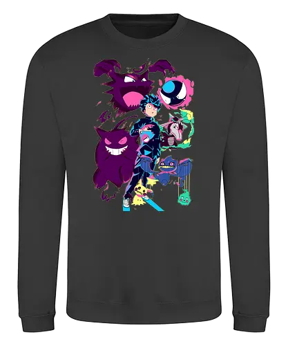 PokeMob - pocket, monster, trainer, ghost, Mob Psycho, geist - Sweatshirt