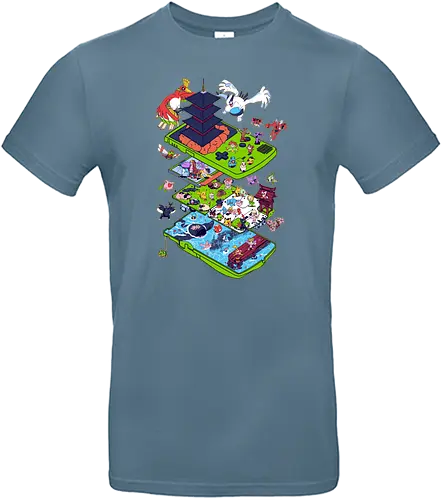 2nd Gen - gaming, handheld, 2nd gen, 90s - Standard T-Shirt
