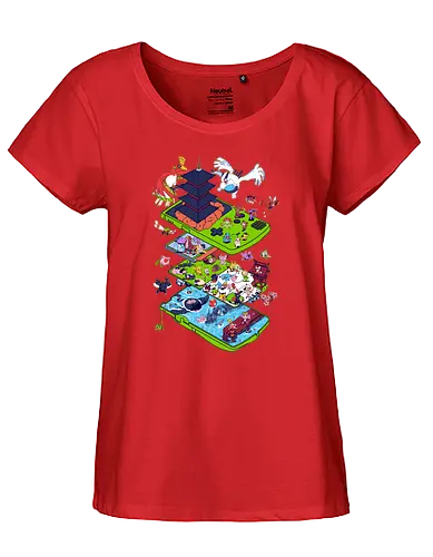 2nd Gen - gaming, handheld, 2nd gen, 90s - Fairtrade Girl Shirt