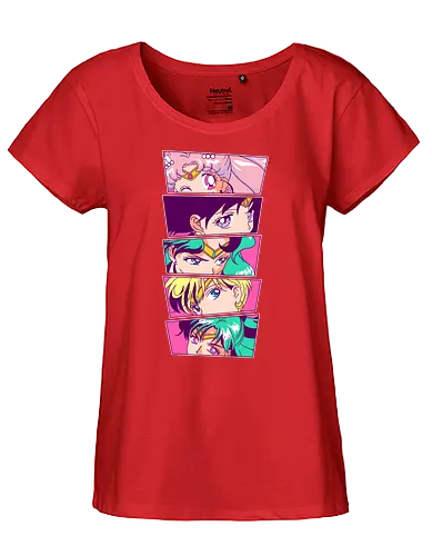 Sailor Scouts Vol. 2 - sailor, Scout, moon, pluto, Uranus, Neptun, jupiter - Fairtrade Girl Shirt