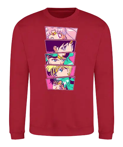 Sailor Scouts Vol. 2 - sailor, Scout, moon, pluto, Uranus, Neptun, jupiter - Sweatshirt