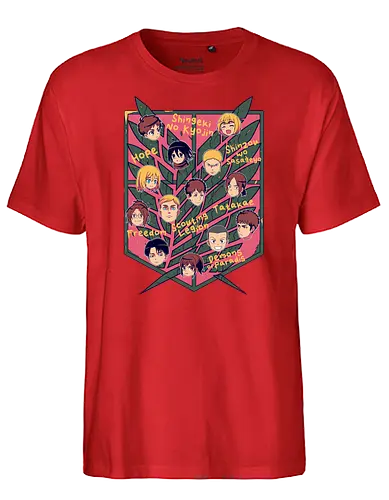 Scouting Legion - attack, titan, Characters, manga, anime - Fairtrade T-Shirt