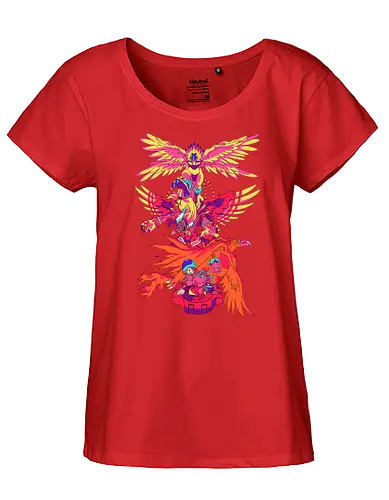 Love - digital, monster, liebe, anime, phoenix - Fairtrade Girl Shirt