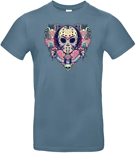 The Lovely Camper - Día de los Muertos, mexico, Sugar skull, horror, jason, Vorhees, slasher - Standard T-Shirt