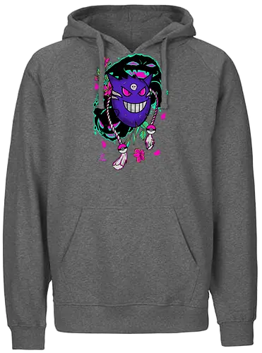 Cursed Mask - ghost, geist, maske, verflucht, Fluch, cursed, pocket, monster - Fairtrade Hoodie