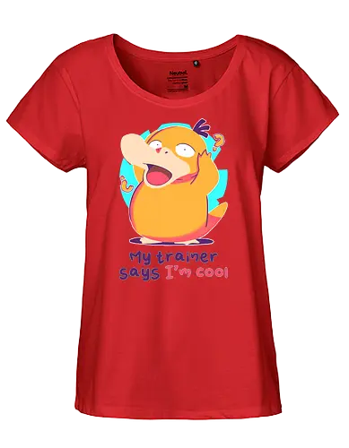 I'm Cool - duck, pocket, monster, cool, ente - Fairtrade Girl Shirt