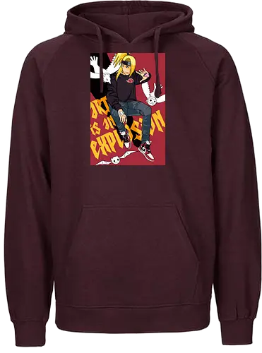 Art is an Explosion - ninja, shinobi, anime, manga - Fairtrade Hoodie