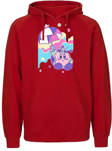 Mecha Cute - mech, mecha, robot, pink, round - Fairtrade Hoodie