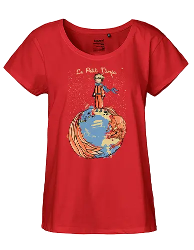 Le Petit Ninja - ninja, shinobi, little prince, mashup, anime, manga - Fairtrade Girl Shirt
