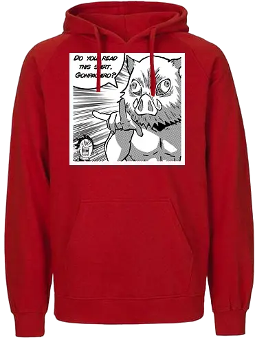Gonpachiro - demon, slayer, Inosuke, anime, manga - Fairtrade Hoodie