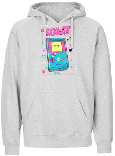 Natural Born Gamers - handheld, Childhood - Fairtrade Hoodie
