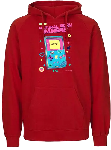 Natural Born Gamers - handheld, Childhood - Fairtrade Hoodie