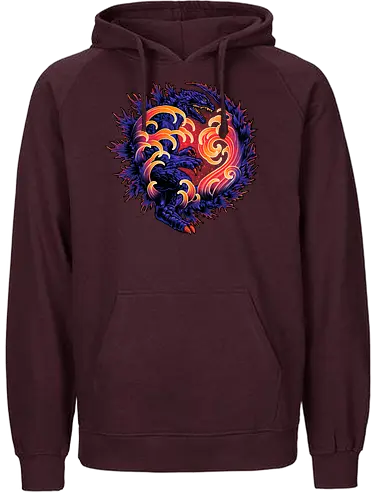 Wave of Destruction - monster, kaiju - Fairtrade Hoodie