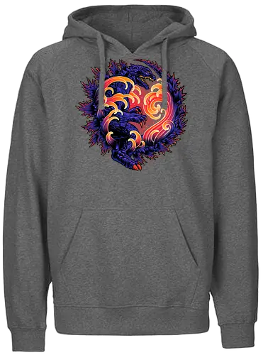 Wave of Destruction - monster, kaiju - Fairtrade Hoodie