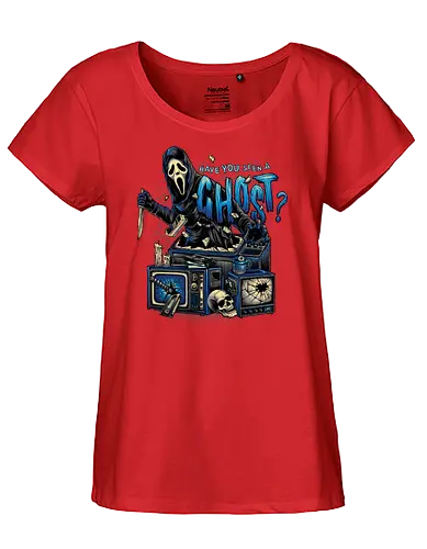 Seen a Ghost? - ghost, geist, maske, horror, horrormovie, scrm - Fairtrade Girl Shirt