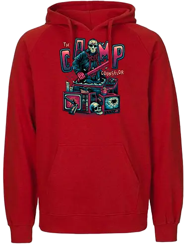 The Camp Counselor - camp, jason, crystal, Lake, horror, slasher - Fairtrade Hoodie
