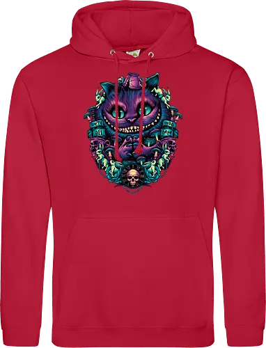 The Cat of Mischief - grinsekatze, cheshire cat, alice, wonderland, wunderland, lewis carroll - Standard Hoodie