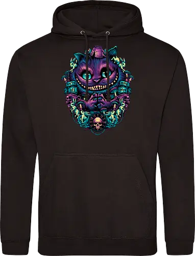 The Cat of Mischief - grinsekatze, cheshire cat, alice, wonderland, wunderland, lewis carroll - Standard Hoodie