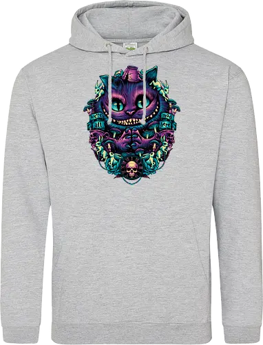 The Cat of Mischief - grinsekatze, cheshire cat, alice, wonderland, wunderland, lewis carroll - Standard Hoodie