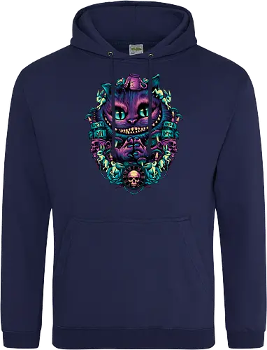 The Cat of Mischief - grinsekatze, cheshire cat, alice, wonderland, wunderland, lewis carroll - Standard Hoodie