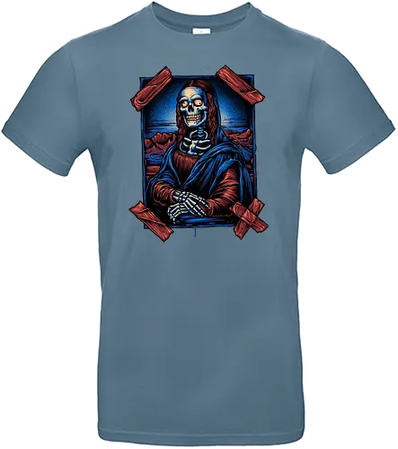 Bone-alisa - mona lisa, skeleton, art, louvre - Standard T-Shirt