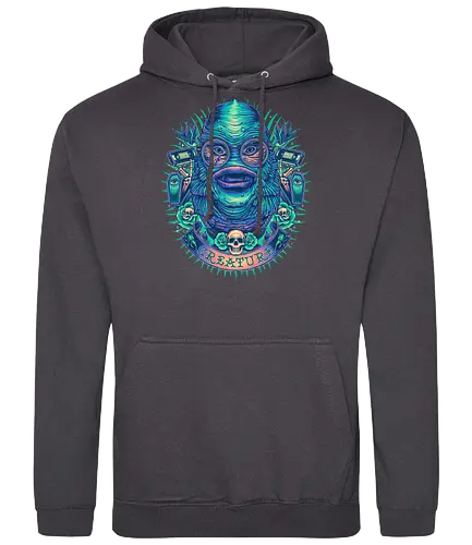 Neon Creature - water, monster, hipster, creature - Standard Hoodie