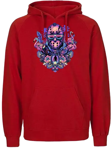 Tropical Camper - jason, horror, slasher - Fairtrade Hoodie
